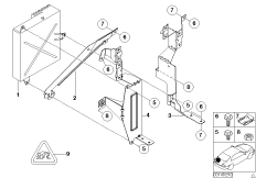 Усилитель системы HiFi/ кронштейн