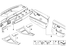 BMW Performance декор.планка карбон.