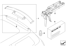 JCW спойлер на крыше