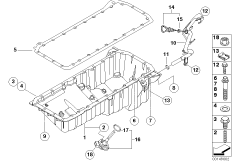Масляный картер/маслоизмерит.приспособл.