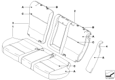 Кожаная обивка Зд сиденья Individual