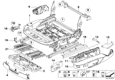 Сиденье Пд направл.сиден.с э/прив./дет.