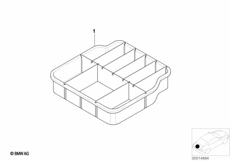 Поддон багажного отделения универсальный