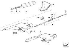 Рычаг стояночного тормоза