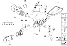 Глушитель шума всас./смен.элем.фил./HFM