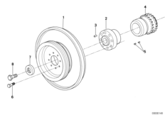 Демпфер крут.колебаний ременного прив.