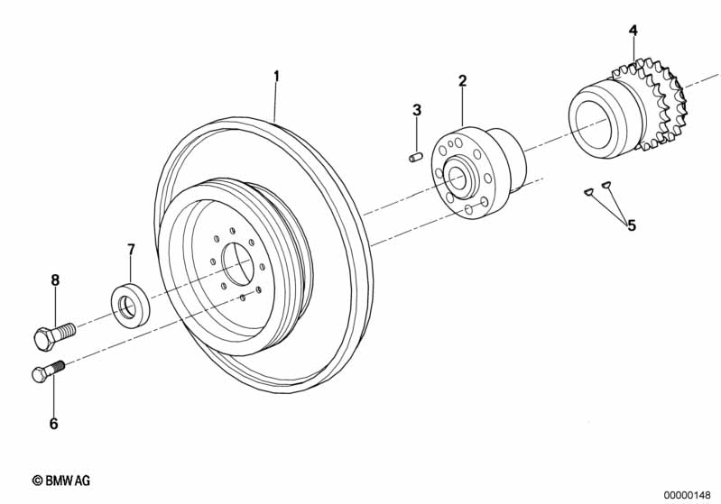 Демпфер крут.колебаний ременного прив.