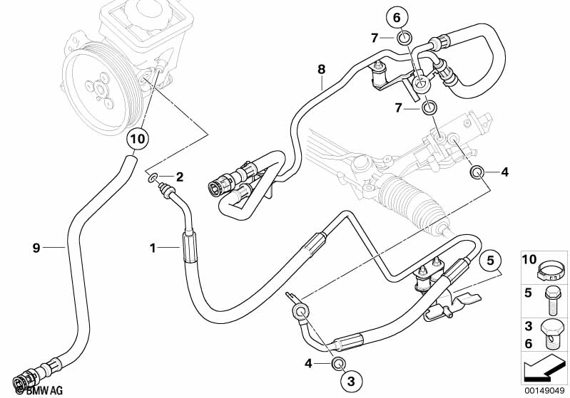Маслопроводы гидроусилителя рул.управл.