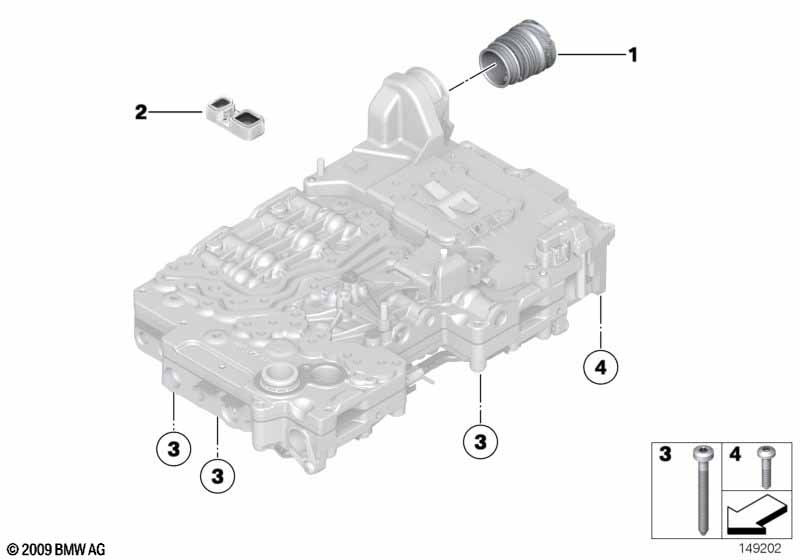 GA6HP32Z Мехатроник, детали крепления
