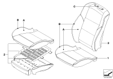 Инд. обивка спортивного сиденья Пд