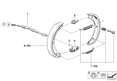 Стояночный тормоз/тормозные колодки