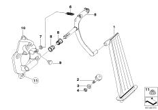 Привод педали акселератора
