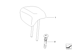 Подголовник заднего сиденья