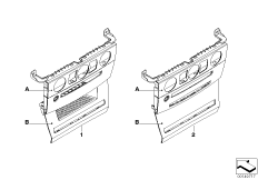 Инд.накладка на пан.приборов Ср кожа