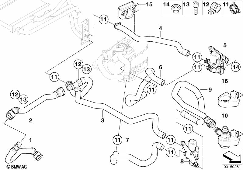 Водян.шланги автон.сист.отопл.IHKA Basis