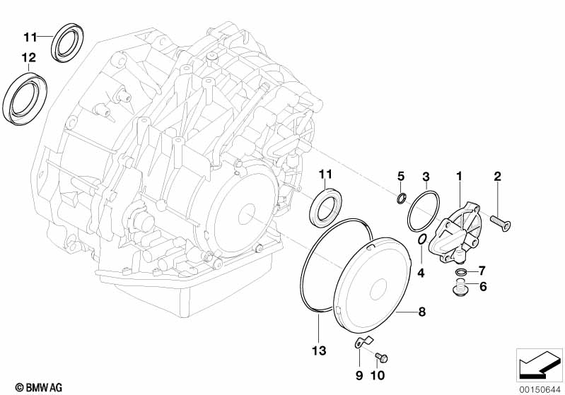 GACVT16Z части картера/уплотнения