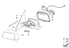 Наружное зеркало (S430A+S760A)