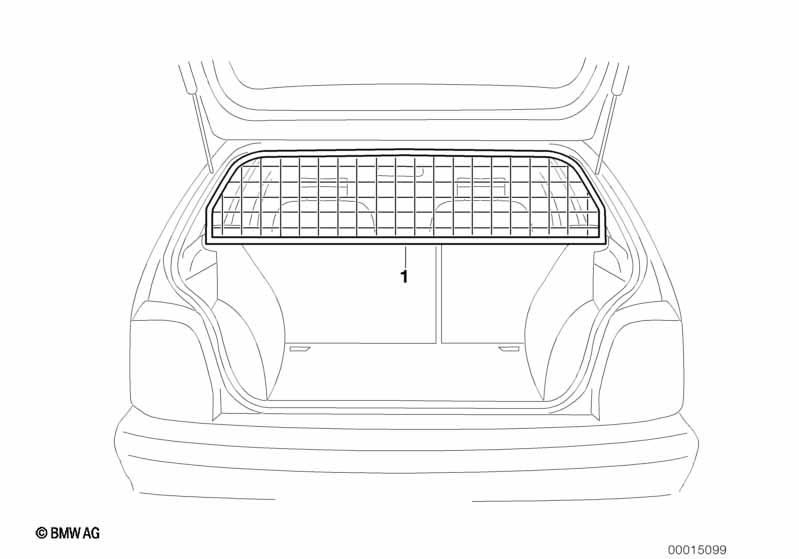 Разделительная решетка багажн.отделения