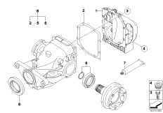Комплект уплотнителей редукт.задн.моста