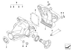 Комплект уплотнителей редукт.задн.моста