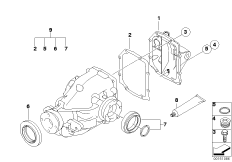 Комплект уплотнителей редукт.задн.моста