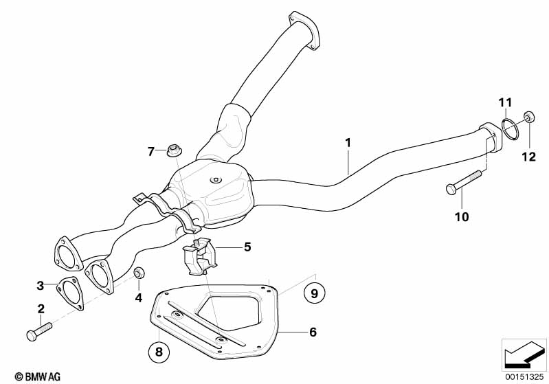 Средний глушитель