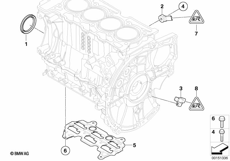 Блок цилиндров/дополнительные элементы