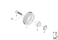 Демпфер крут.колебаний ременного прив.