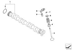 Распредвал управления выпускн.клапанами