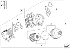 Масляный фильтр смаз.сист.,теплообменник