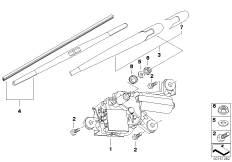 Детали очистителя заднего стекла