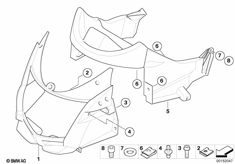 Верхняя часть облицовки / доп.элементы