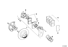 Тормозной диск/суппорт/доп.элементы/Пд