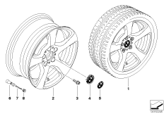 Л/c диск BMW со звездообр.спиц.диз.157