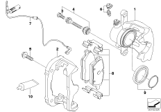 Датчик износа торм.накладки пер.колеса