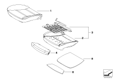 Набивка и обивка передн.сиденья