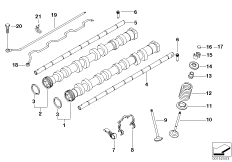 Распредвал мех.клап.газораспред./клапаны