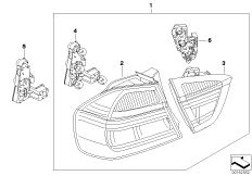 К-т доосн.блоками фонарей Зд Black Line