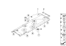 Боковая облицовка днища кузова
