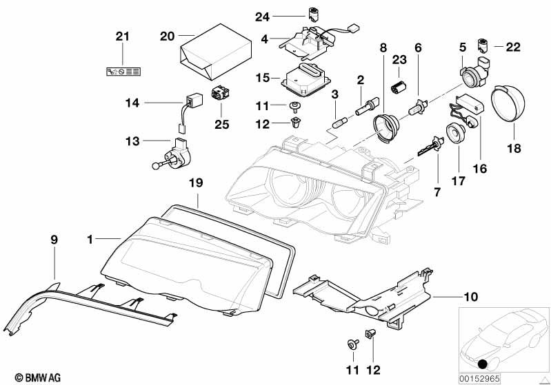 Детали ксеноновой фары