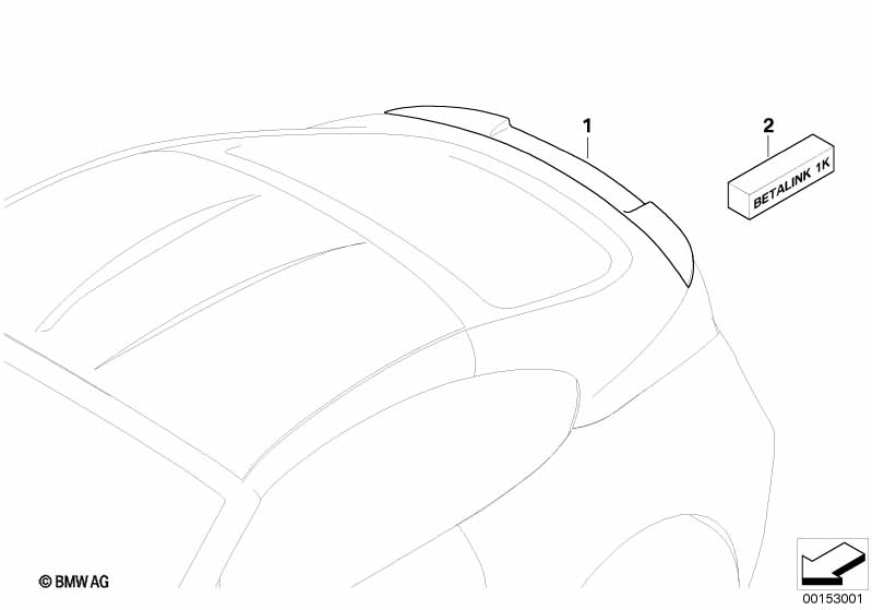 Задний спойлер M Performance