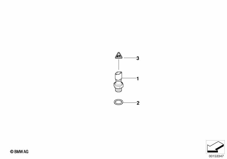 Выключатель индикатора давления масла