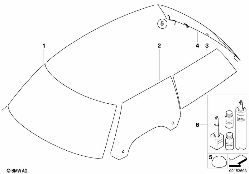R52 лобовое стекло