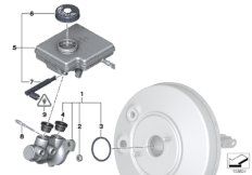 Главный тормозной цилиндр/бачок