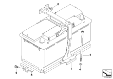 Крепление батареи и дополнит. элементы