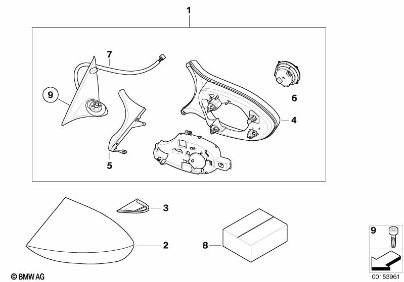 Наружное зеркало M