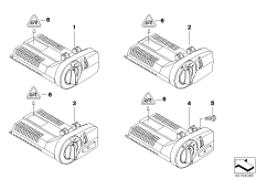 Блок переключателей освещения