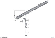 Распредвал управления впускн.клапанами
