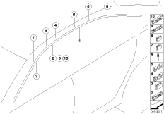 Декоративная планка крыши/леер