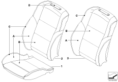 Инд. обивка спортивного сиденья Пд LC